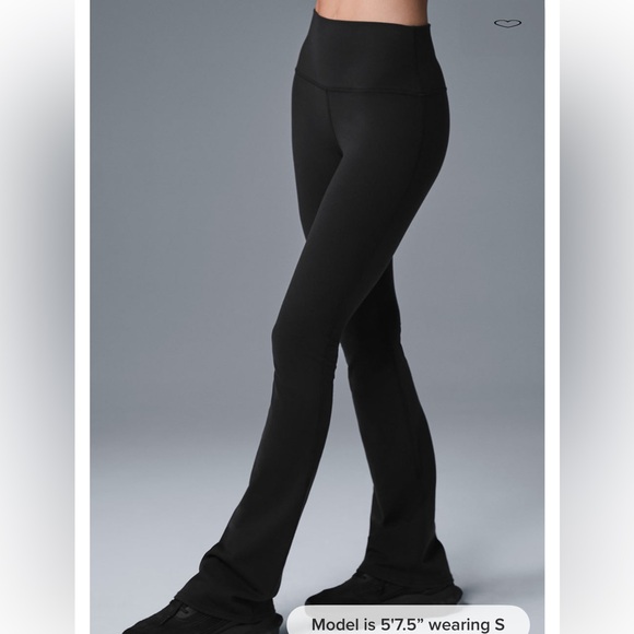 Alo Yoga Airbrush High-waist  Black Women's Bootcut Leggings - Picture 3 of 9